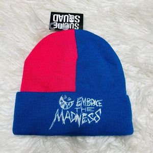 DC Comics Harley Quinn Suicide Squad Beanie Skull Cap Embrace the Madness